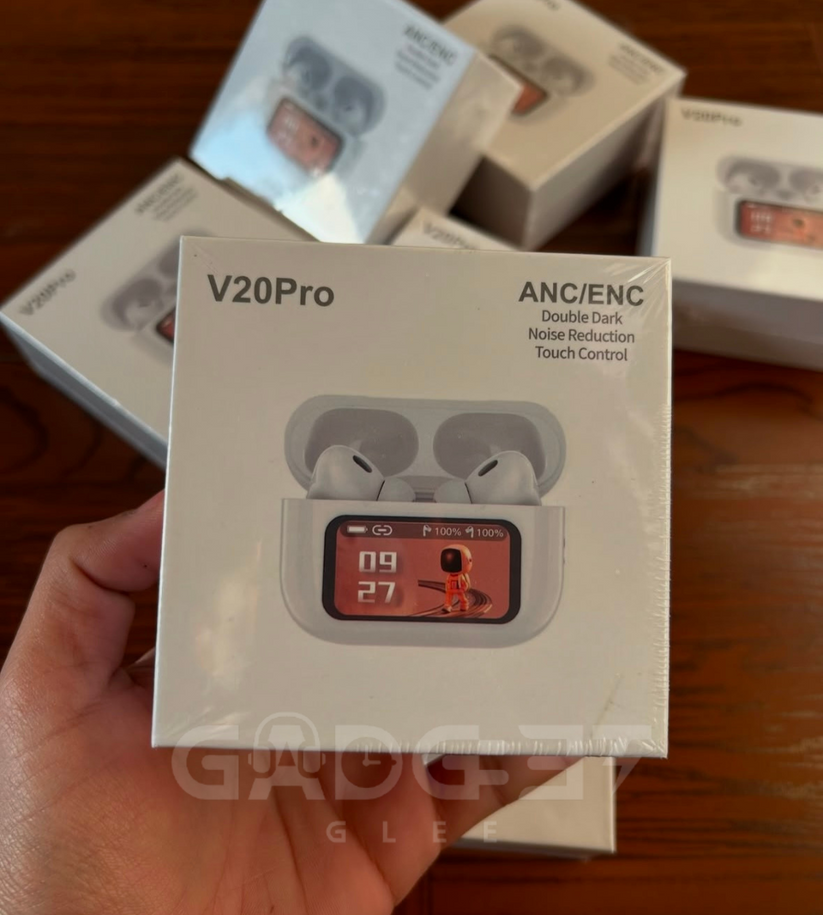 V20 Pro Wireless Earbuds with LED Display And App Support